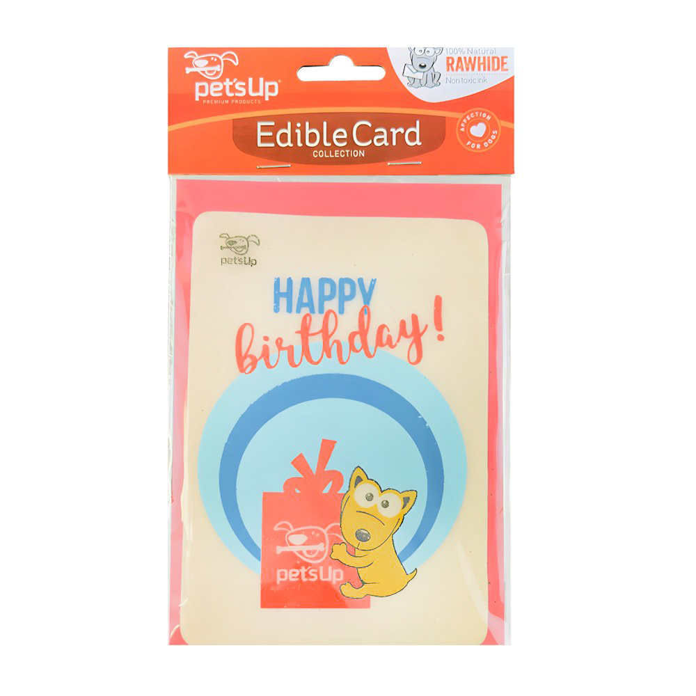 Листівка їстівна для собак Pet’s Up Happy Birthday №1 Листівка їстівна для собак Pet’s Up Happy Birthday №1