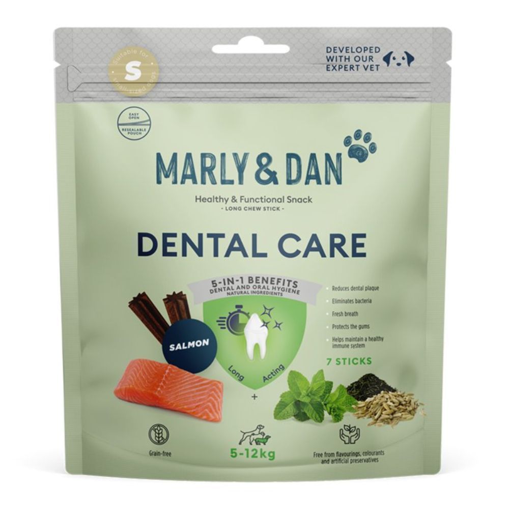 Лакомства для собак Marly & Dan Dental Small Breed 100 г - лосось Лакомства для собак Marly & Dan Dental Small Breed 100 г - лосось