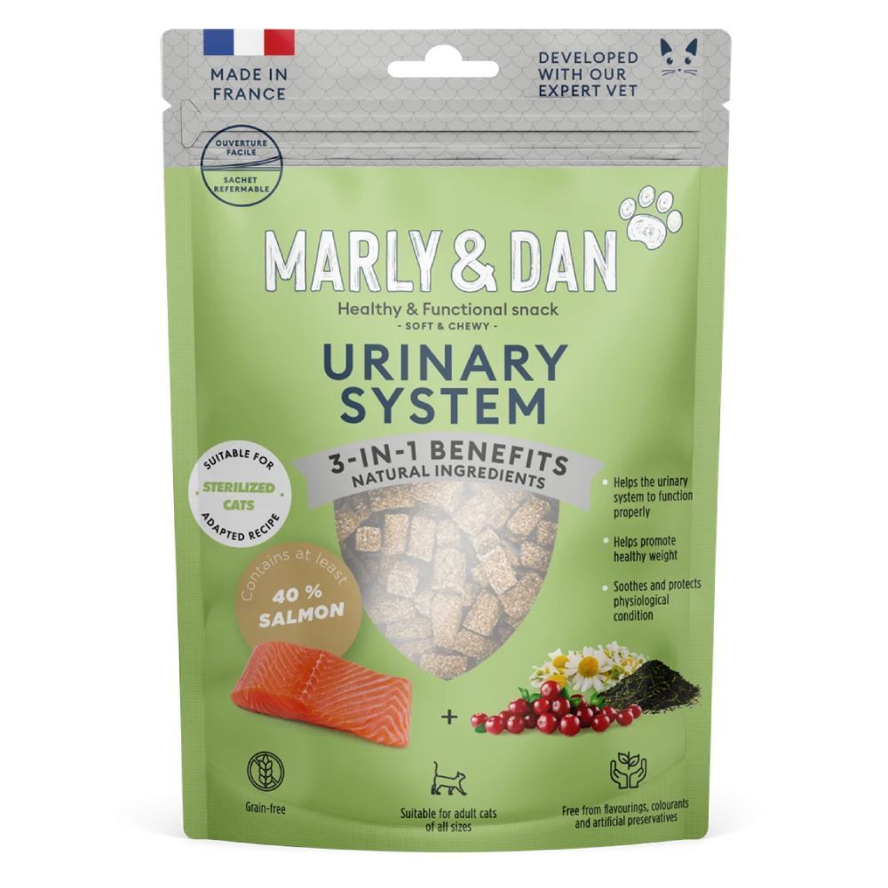 Ласощі для котів Marly & Dan Urinary System 40 г - лосось Ласощі для котів Marly & Dan Urinary System 40 г - лосось