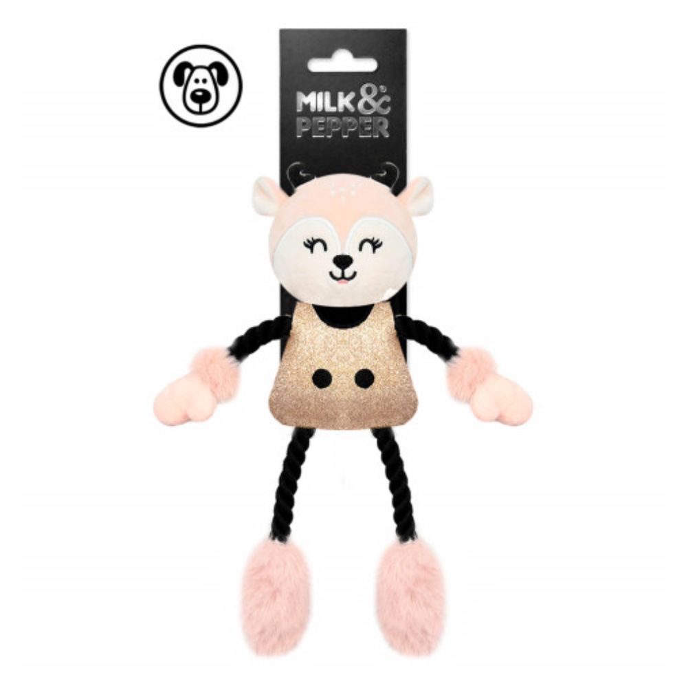 Milk & Pepper Elise Олень игрушка для собак 27 см - розовый Milk & Pepper Elise Олень игрушка для собак 27 см - розовый