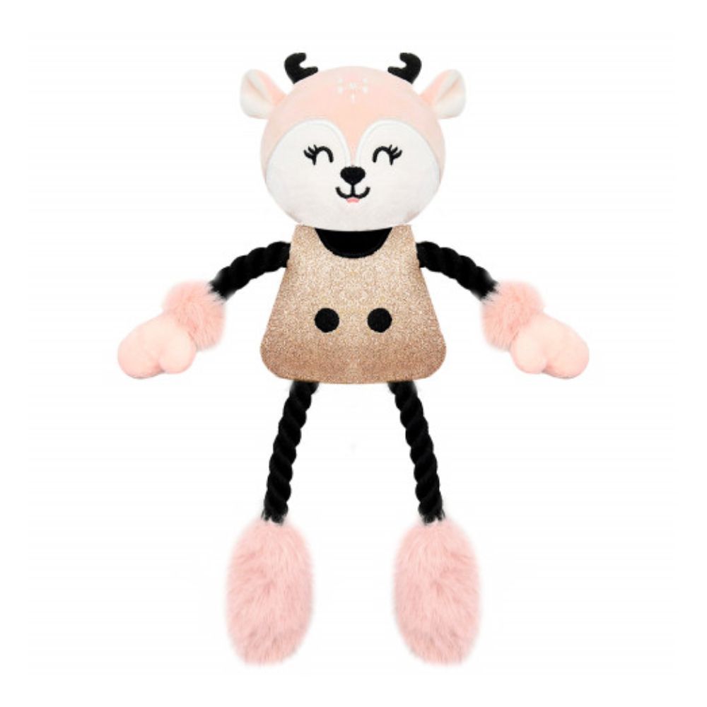 Milk & Pepper Elise Олень игрушка для собак 27 см - розовый Milk & Pepper Elise Олень игрушка для собак 27 см - розовый
