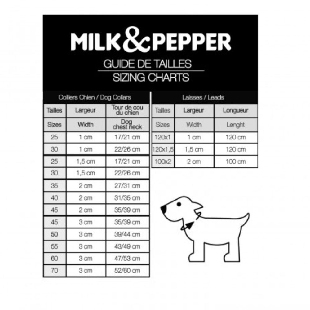 Milk & Pepper Prague нашийник для собак 25x1,5 см - коричневий Milk & Pepper Prague нашийник для собак 25x1,5 см - коричневий