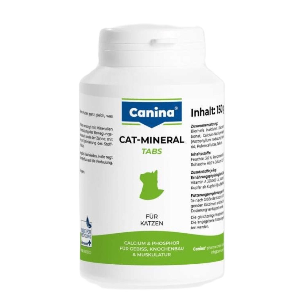 Мінеральний комплекс для котів Canina Cat-Mineral 300 таблеток 150 г Мінеральний комплекс для котів Canina Cat-Mineral 300 таблеток 150 г