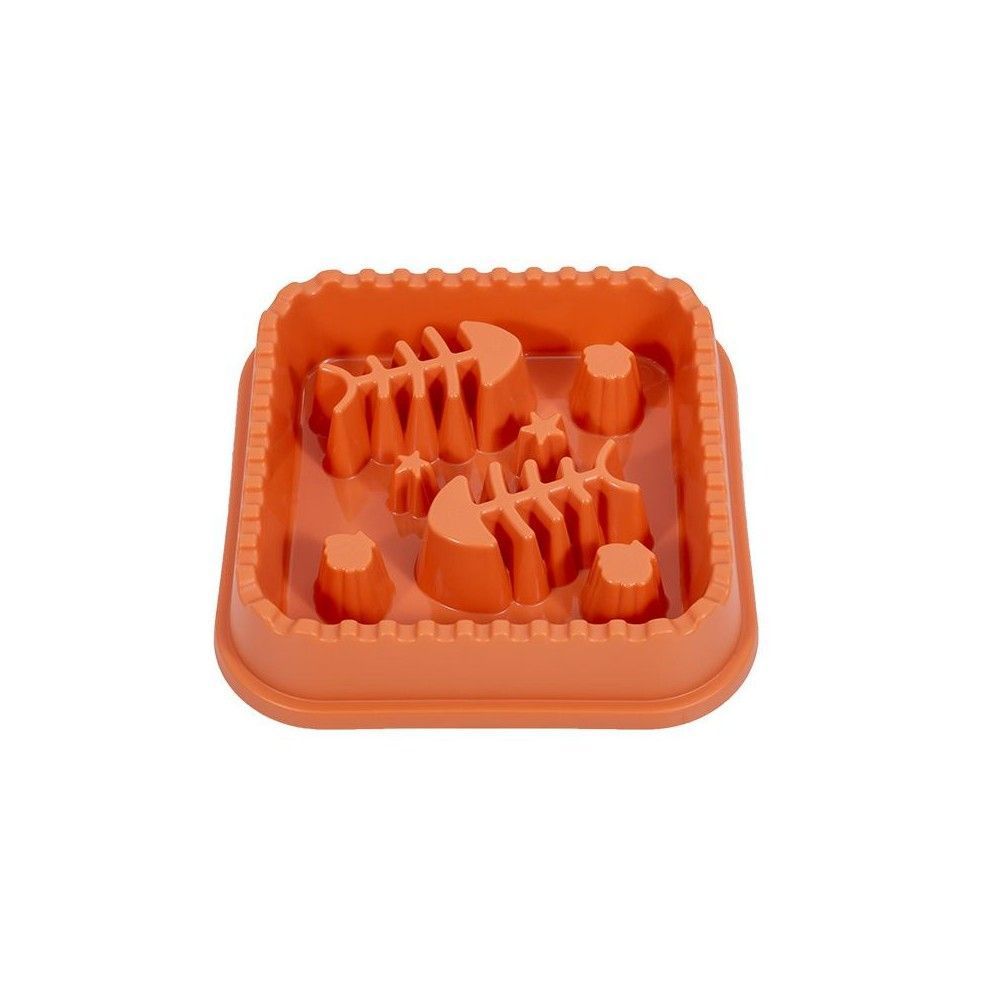WahoPet Slow Feeder Рыбка миска для кошек 200 мл - оранжевый WahoPet Slow Feeder Рыбка миска для кошек 200 мл - оранжевый