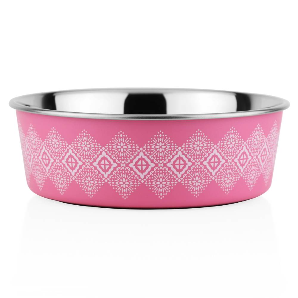 Миска металева ArjanImpex Fusion Good Dog 280 мл / 11 см - рожевий Миска металева ArjanImpex Fusion Good Dog 280 мл / 11 см - рожевий