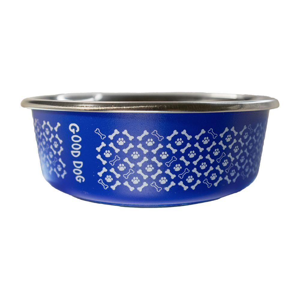 Миска металева ArjanImpex Fusion Good Dog 280 мл / 11 см - блакитний Миска металева ArjanImpex Fusion Good Dog 280 мл / 11 см - блакитний