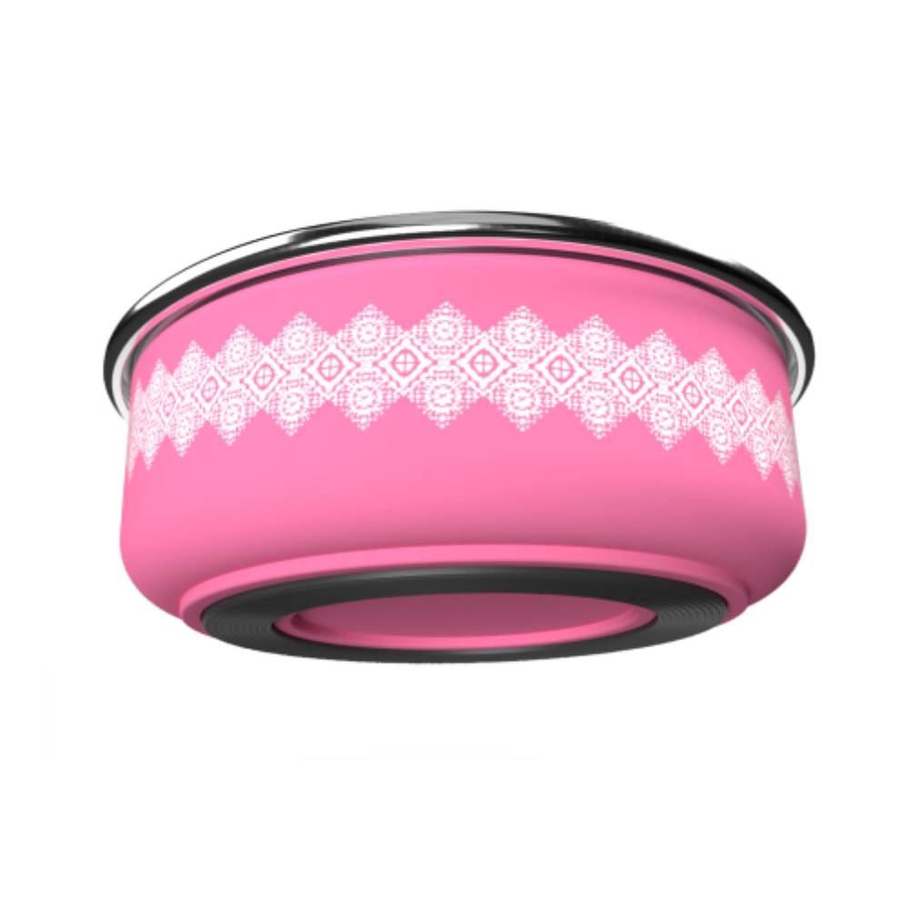 Миска металева ArjanImpex Fusion Good Dog 280 мл / 11 см - рожевий Миска металева ArjanImpex Fusion Good Dog 280 мл / 11 см - рожевий