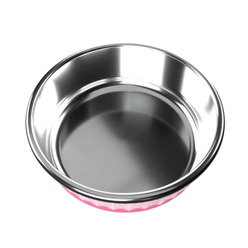 Миска металева ArjanImpex Fusion Good Dog 280 мл / 11 см - рожевий Миска металева ArjanImpex Fusion Good Dog 280 мл / 11 см - рожевий
