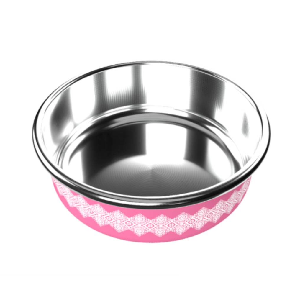 Миска металева ArjanImpex Fusion Good Dog 280 мл / 11 см - рожевий Миска металева ArjanImpex Fusion Good Dog 280 мл / 11 см - рожевий