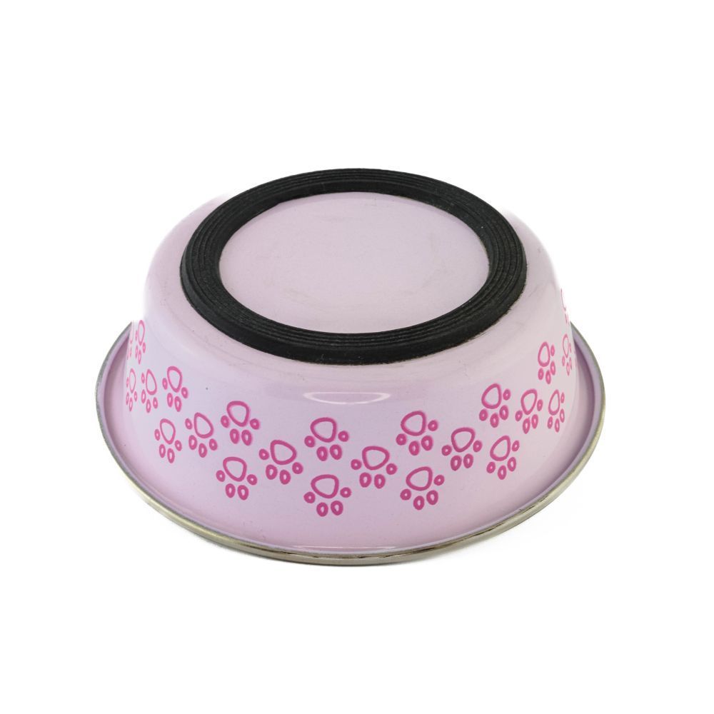 Миска металева ArjanImpex Animal Paw Print 01 270 мл - рожевий Миска металева ArjanImpex Animal Paw Print 01 270 мл - рожевий