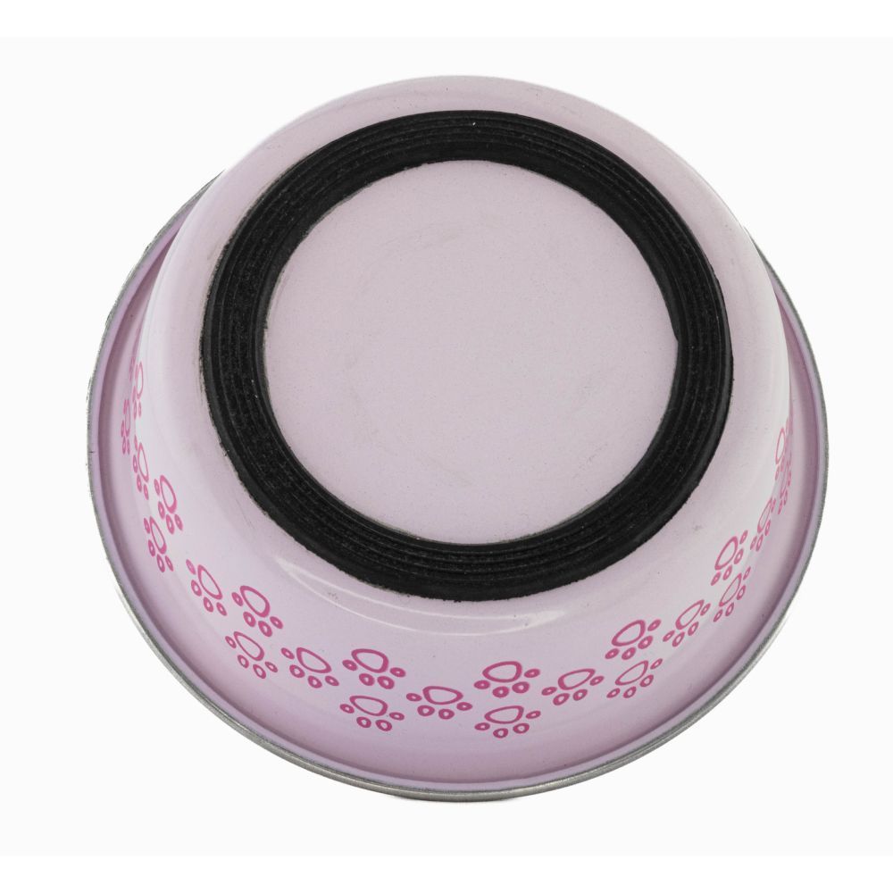 Миска металева ArjanImpex Animal Paw Print 01 270 мл - рожевий Миска металева ArjanImpex Animal Paw Print 01 270 мл - рожевий