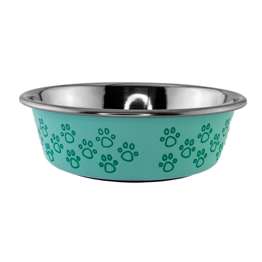 Миска металева ArjanImpex Animal Paw Print 02 270 мл - зелений Миска металева ArjanImpex Animal Paw Print 02 270 мл - зелений