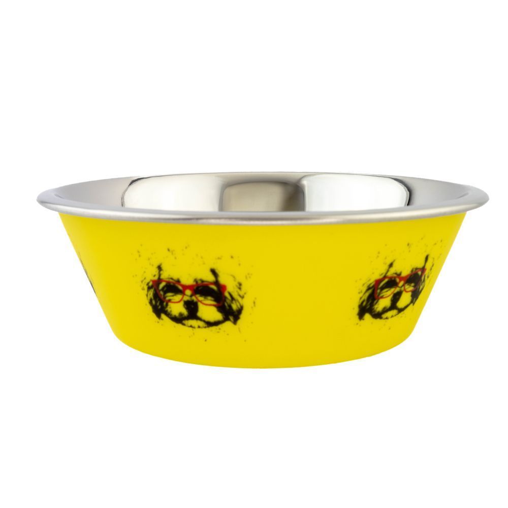 Миска металева ArjanImpex Havanese 470 мл - жовтий Миска металева ArjanImpex Havanese 470 мл - жовтий