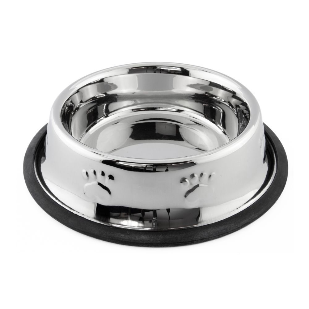 Миска металева ArjanImpex Non Skid Enhanced 470 мл - сріблястий Миска металева ArjanImpex Non Skid Enhanced 470 мл - сріблястий