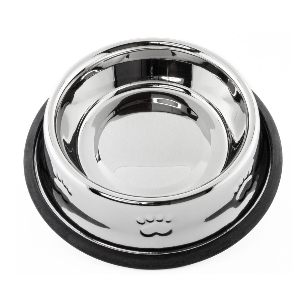 Миска металева ArjanImpex Non Skid Enhanced 470 мл - сріблястий Миска металева ArjanImpex Non Skid Enhanced 470 мл - сріблястий