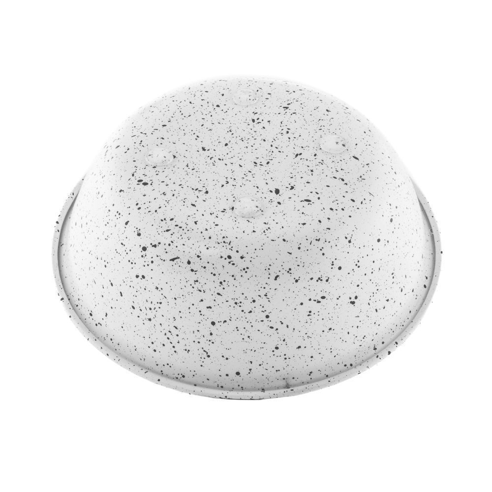 ArjanImpex Premium Ribbed Speckle миска металева для собак 350 мл - білий