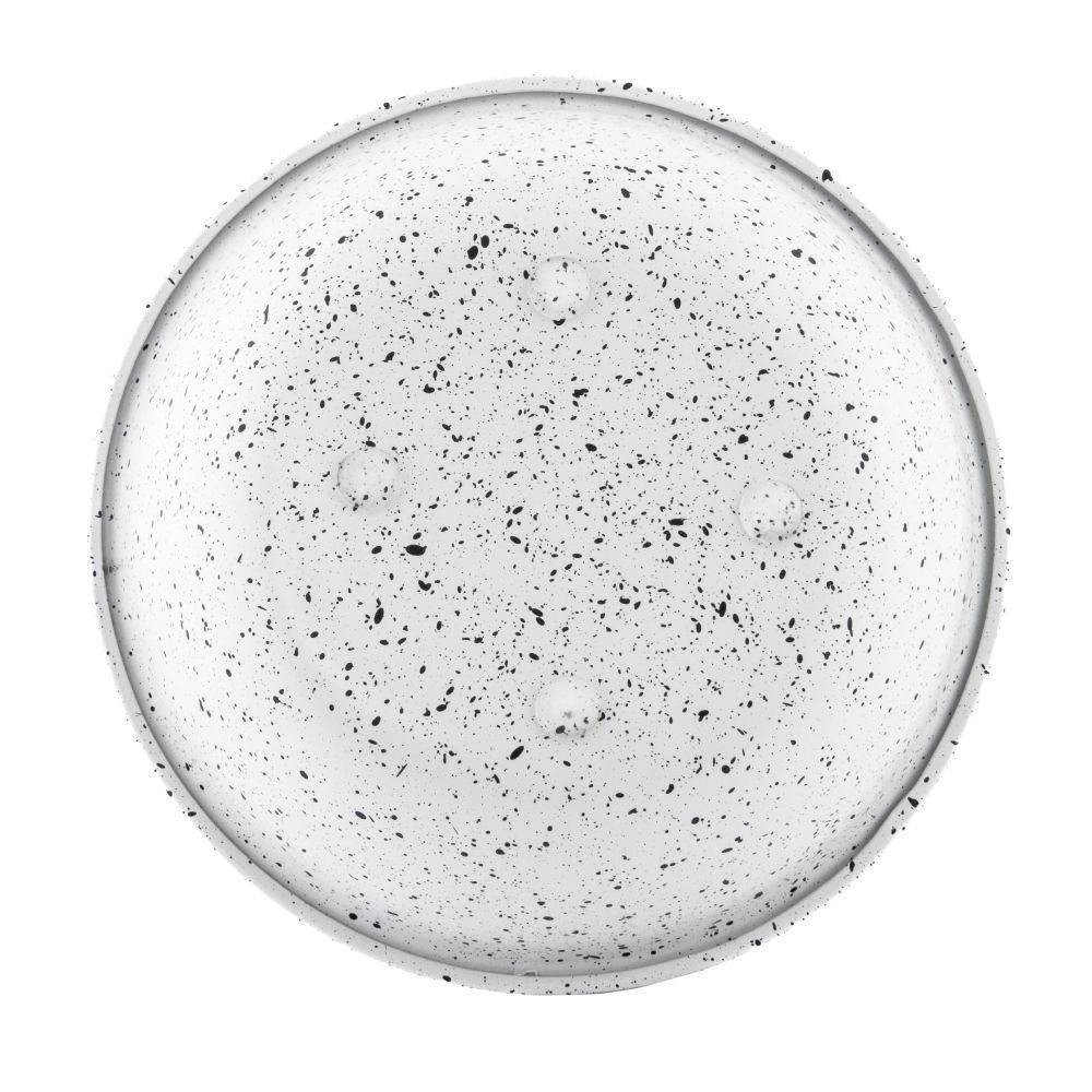 ArjanImpex Premium Ribbed Speckle миска металева для собак 350 мл - білий