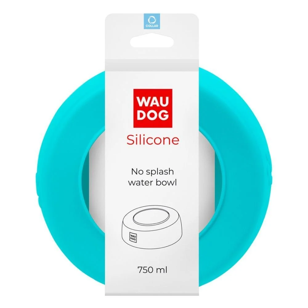 Миска-непроливайка WAUDOG Silicone 750 мл (блакитна)