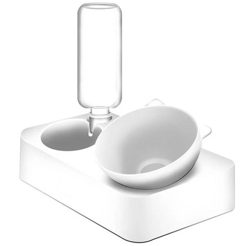 Миска-поїлка для котів PP Double Bowl 32 х 23 х 19 см