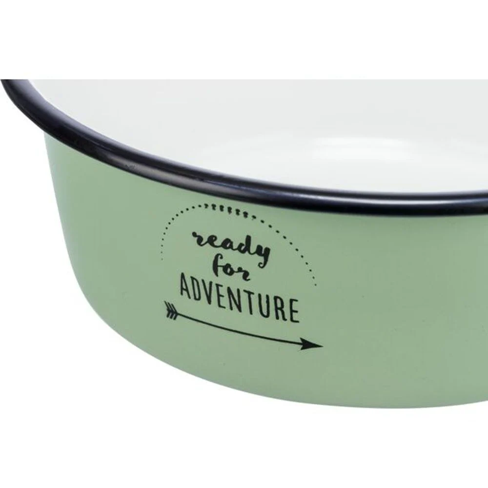 Trixie Adventure миска металева для собак 1,9 л - зелений