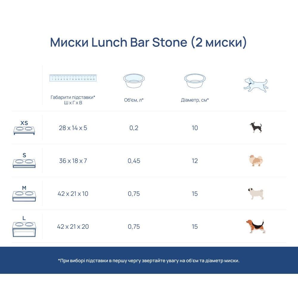 Миски на підставці Harley and Cho Lunch Bar Brown wood + Black S 2 х 450 мл / 12 см Миски на підставці Harley and Cho Lunch Bar Brown wood + Black S 2 х 450 мл / 12 см