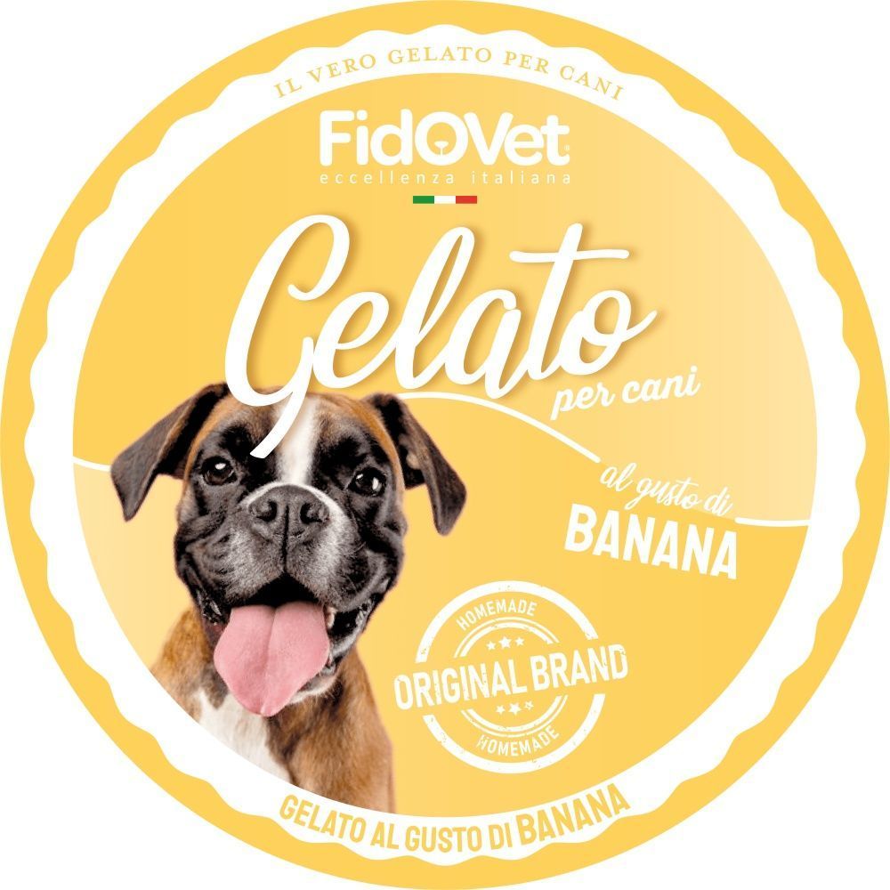 Морозиво для собак Fidovet Gelato 40 г - банан Морозиво для собак Fidovet Gelato 40 г - банан