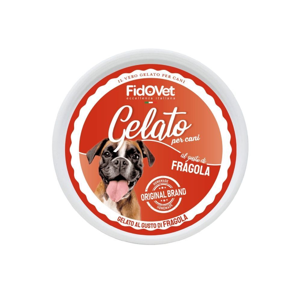 Морозиво для собак Fidovet Gelato 40 г - полуниця Морозиво для собак Fidovet Gelato 40 г - полуниця