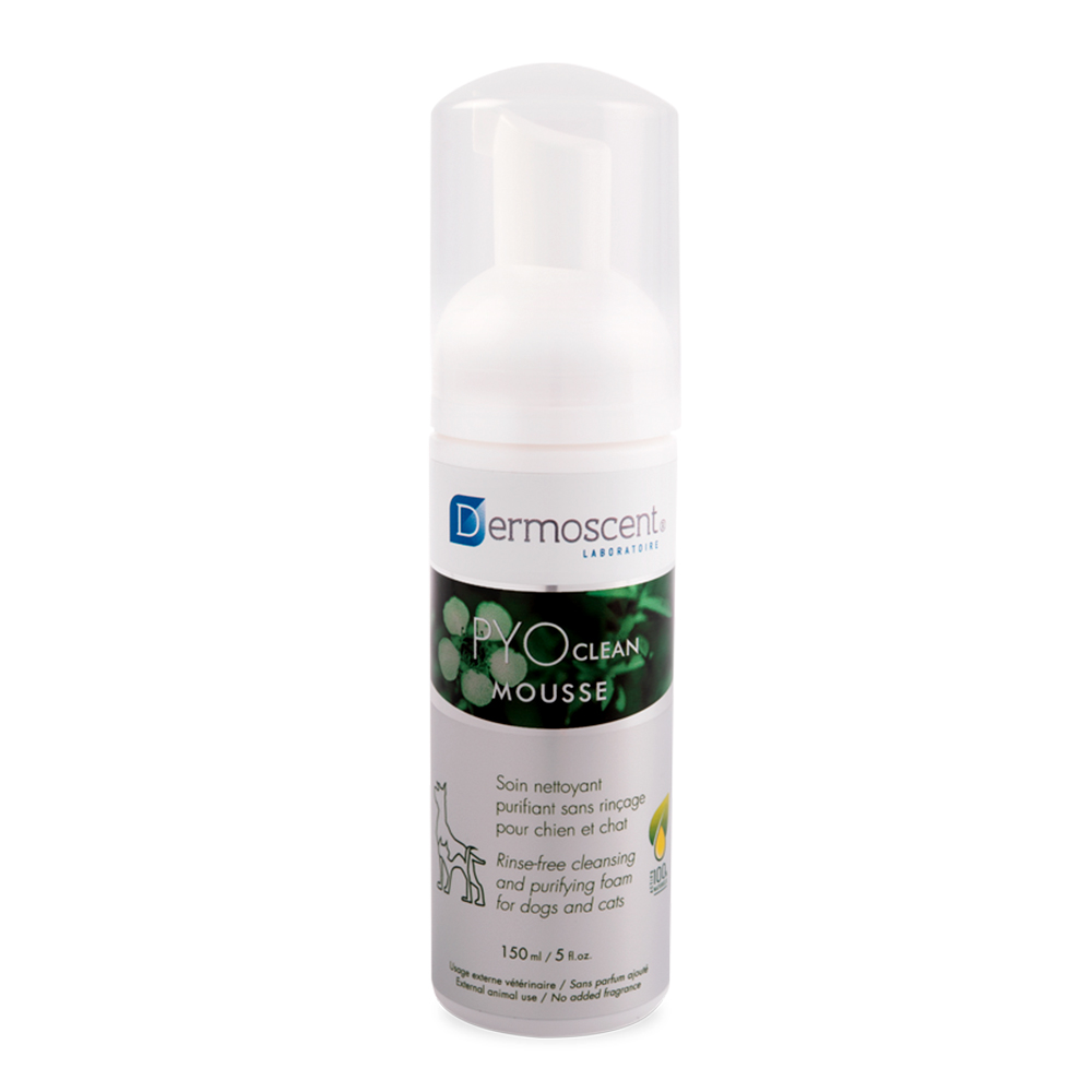 Мус Dermoscent PYOclean Mousse, що очищає для контролю шкірних інфекцій 150 мл (для догляду за шкірою)