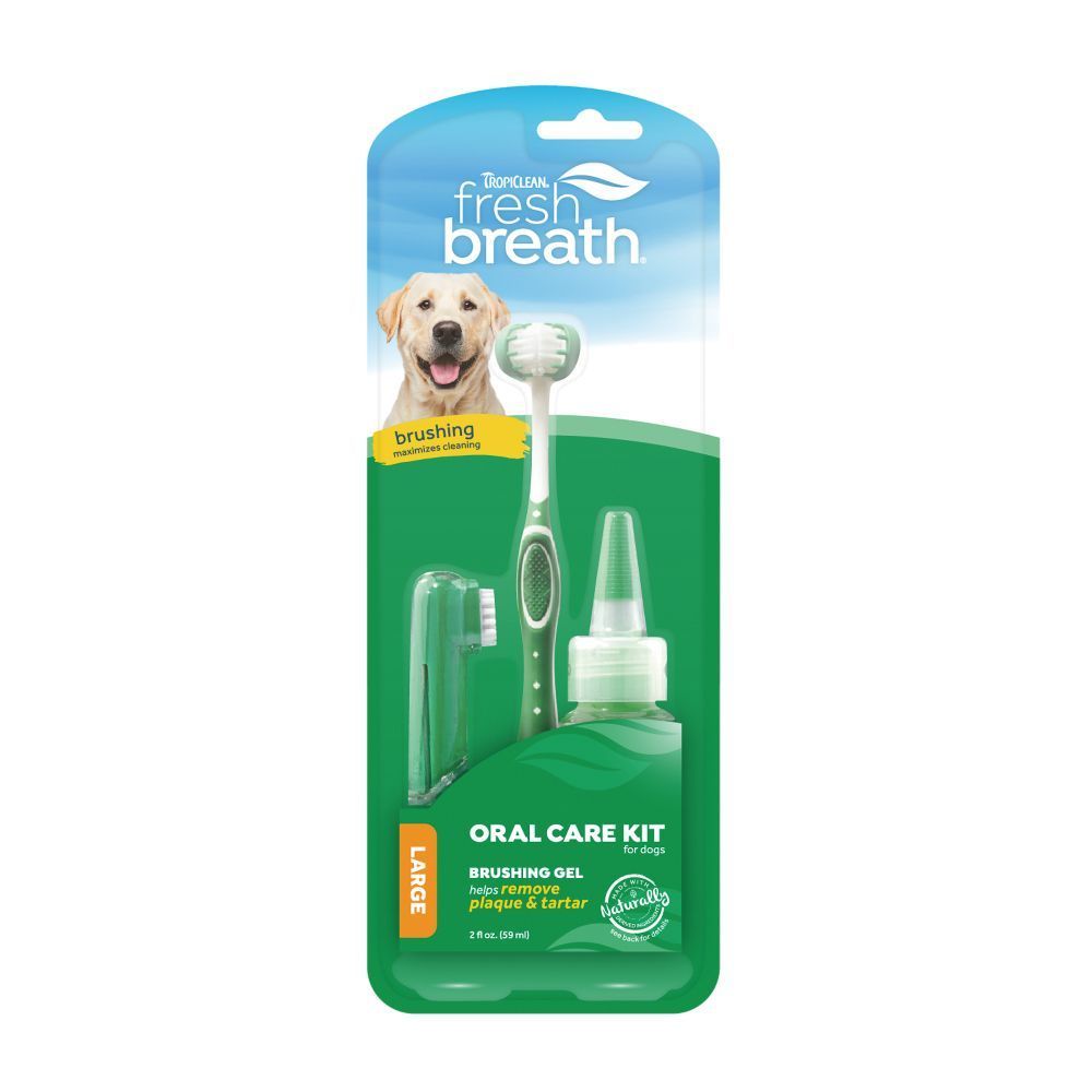Набор для ухода за полостью рта собак TropiClean Fresh Breath Large 59 мл