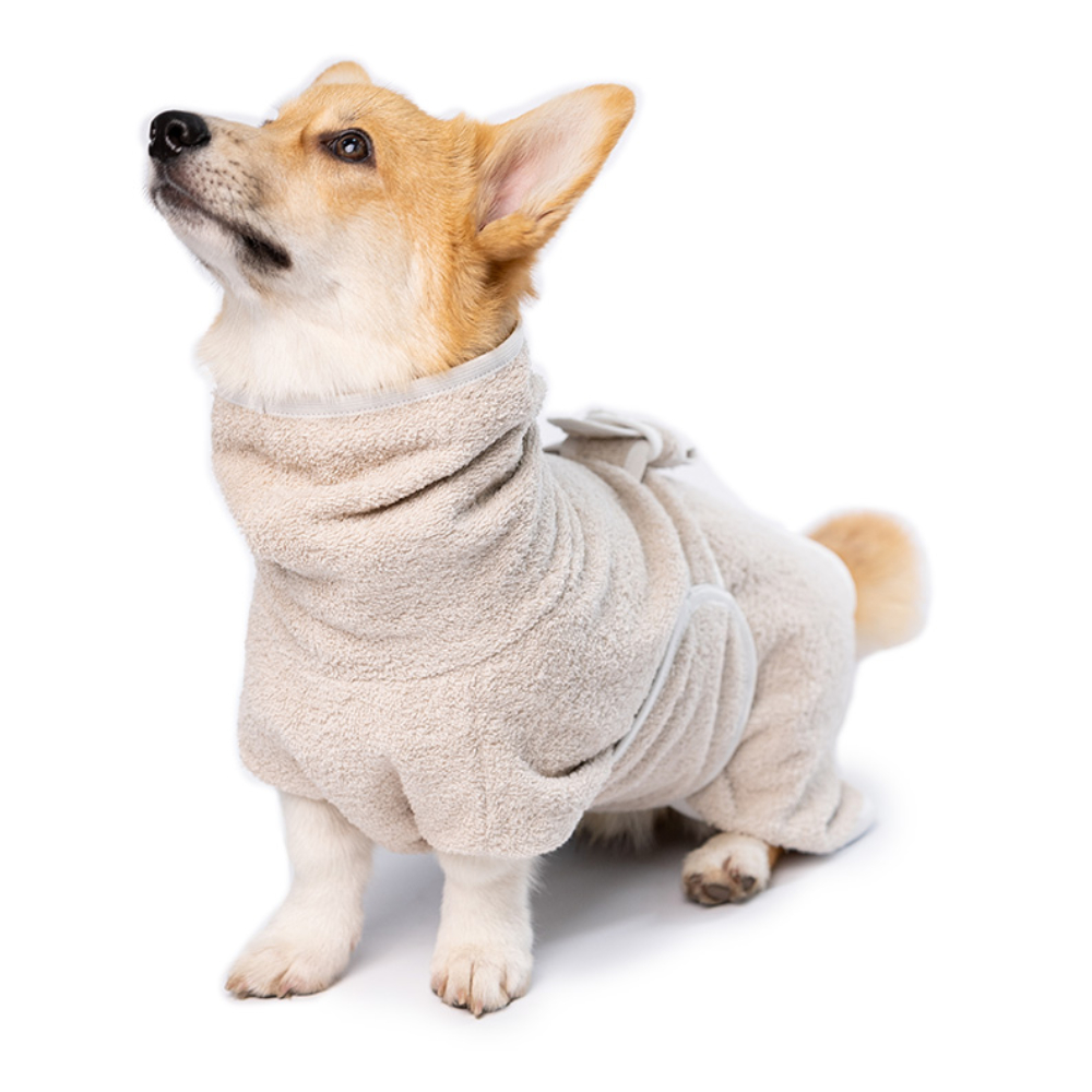 Набір для собак Халат Noble Pet Delmar XS/S + Рушник 80 х 25 см