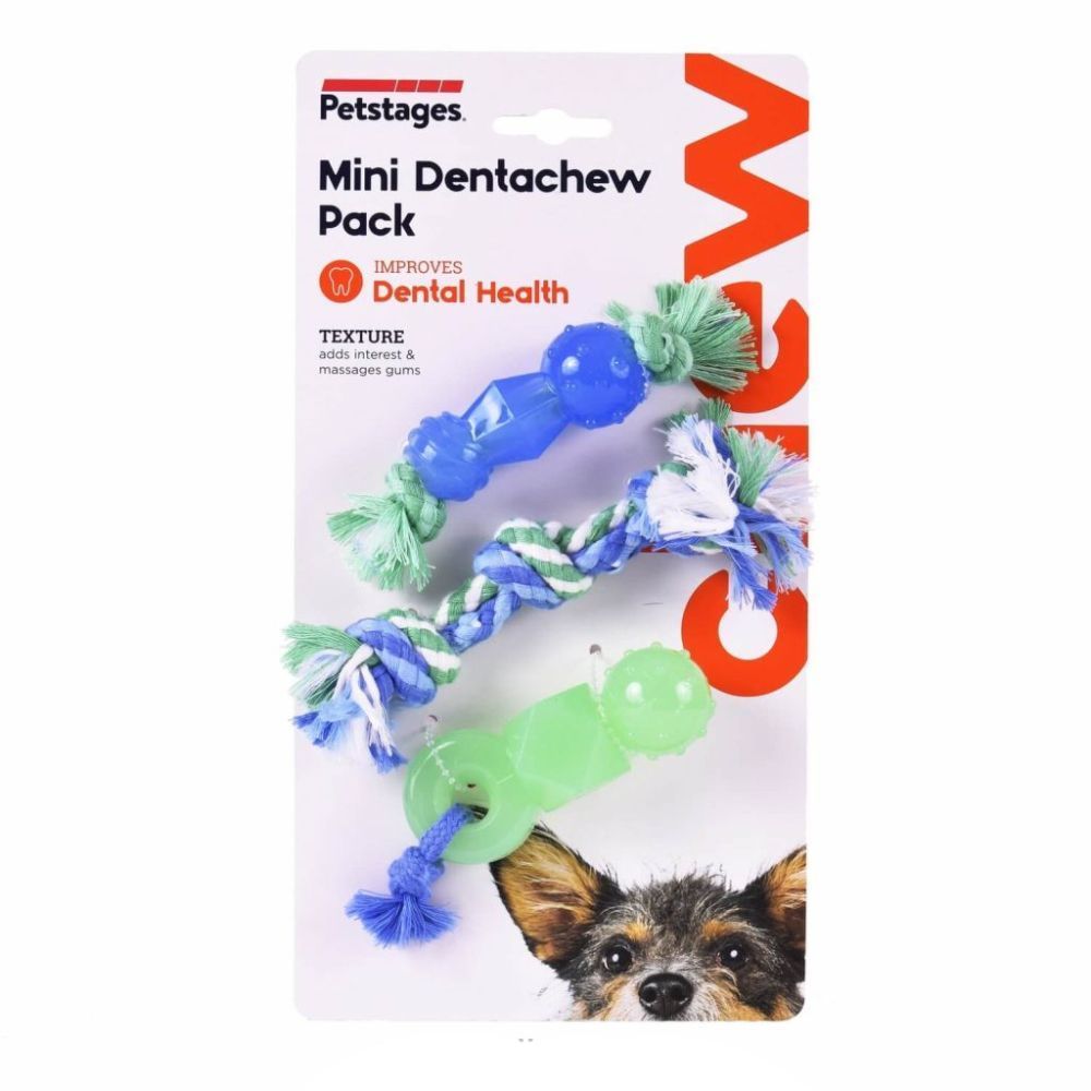Набір іграшок для собак Petstages Mini Dentachew Pack 7 см, 9 см, 12 см