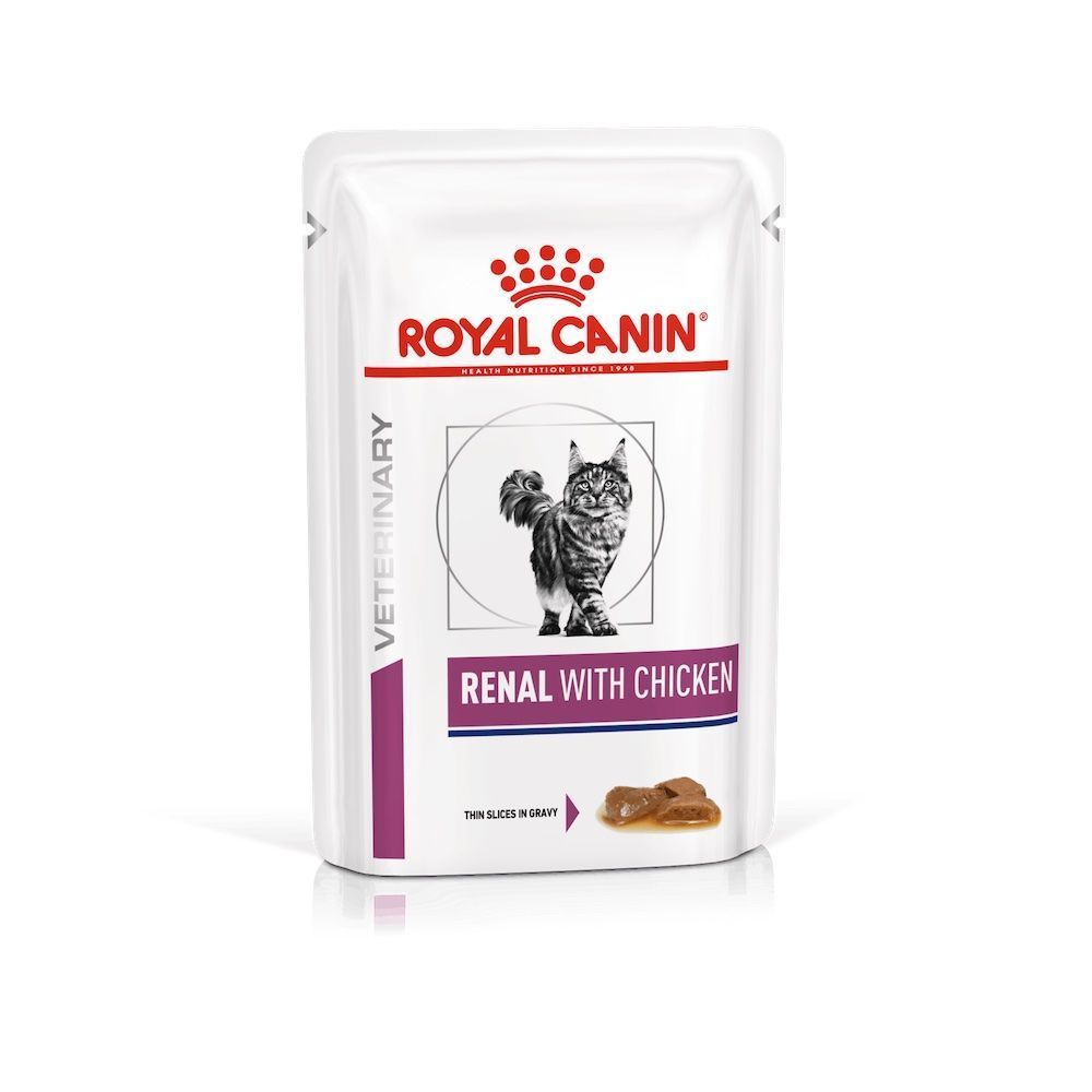 Royal Canin Renal набор сухого и влажного корма для кошек 2 кг + 4 шт х 85 г