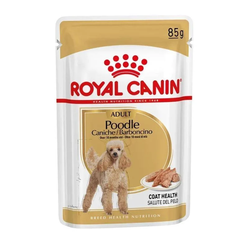 Набор сухого и влажного корма для собак Royal Canin Poodle Adult 1,5 кг + 4 шт. по 85 г