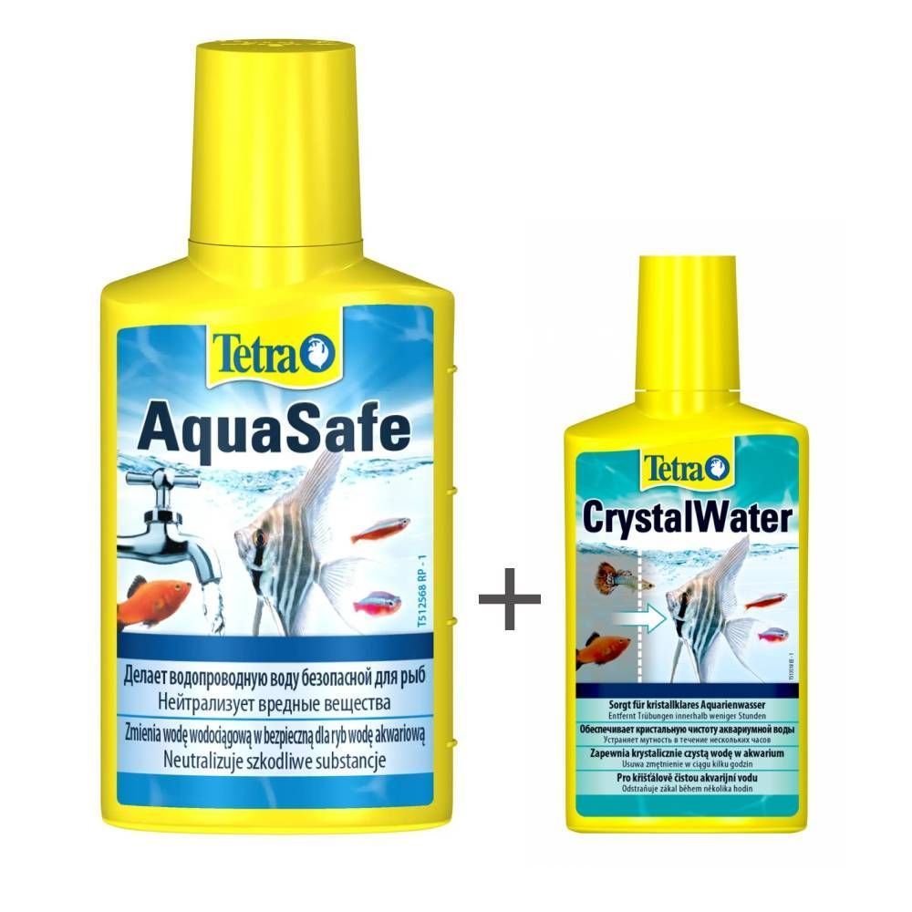Набір Tetra Aqua Safe 250 мл + Aqua Crystal Water 100 мл Набір Tetra Aqua Safe 250 мл + Aqua Crystal Water 100 мл