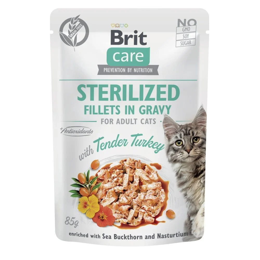 Brit Care Flavour box Sterilized pouch набор влажного корма для кошек 12 шт х 85 г