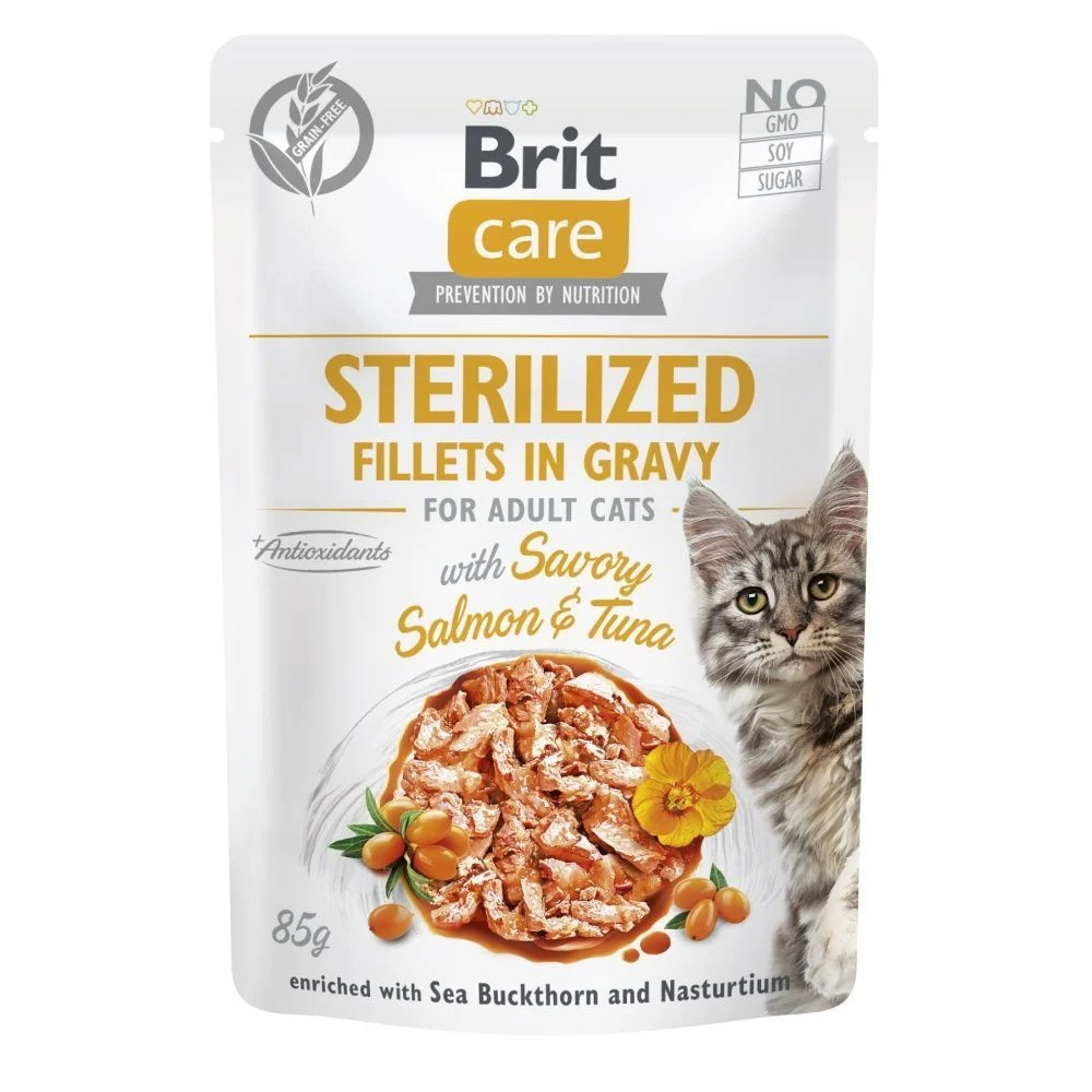 Brit Care Flavour box Sterilized pouch набор влажного корма для кошек 12 шт х 85 г