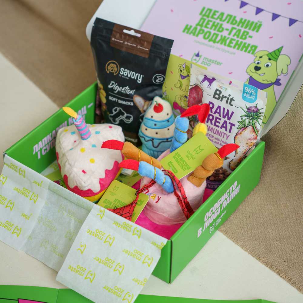 Набір Birthday Box для собак малих порід Набір Birthday Box для собак малих порід