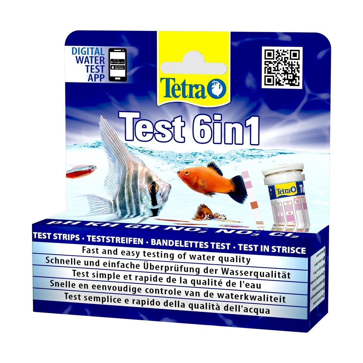 Набір індикаторних тестів для води Tetra «Test 6in1» 10 шт. Набір індикаторних тестів для води Tetra «Test 6in1» 10 шт.