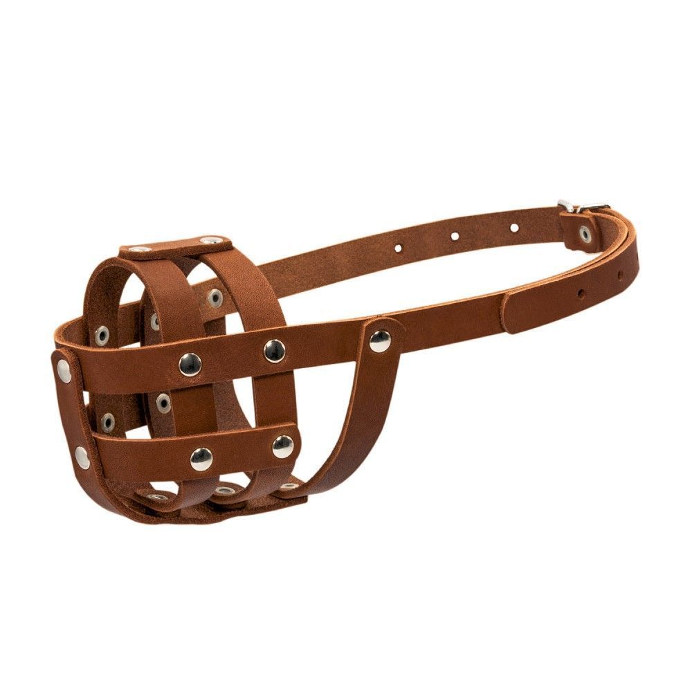 Collar №0 намордник для собак 25х6 см - коричневый Collar №0 намордник для собак 25х6 см - коричневый