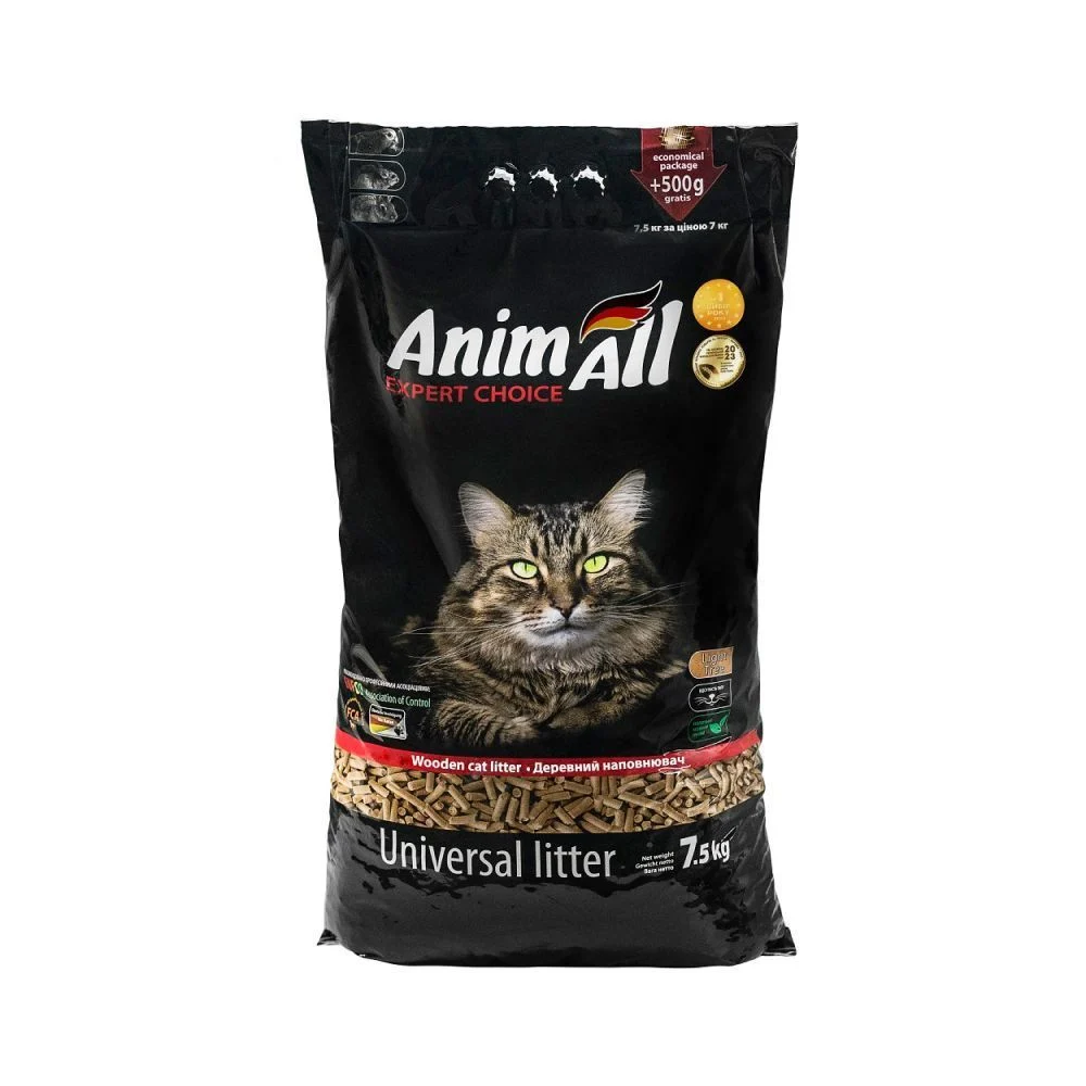 AnimAll наповнювач деревний 7,5 кг - без аромату