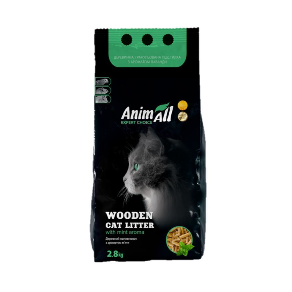 AnimAll наповнювач деревний 2,8 кг - м'ята