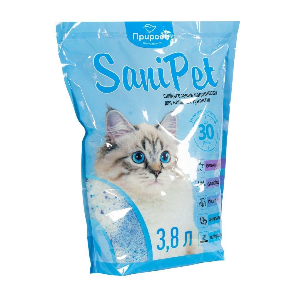 Sani Pet силікагелевий наповнювач 3,8 л - без аромату