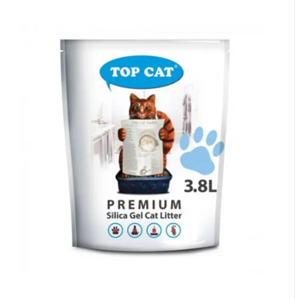 Силикагелевый наполнитель для кошачьего туалета TOP CAT 2,25 кг / 5 л