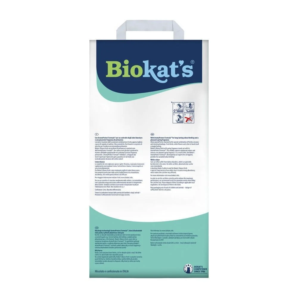 Biokat's Bianco Fresh бентонітовий наповнювач 5 кг - з ароматом Biokat's Bianco Fresh бентонітовий наповнювач 5 кг - з ароматом