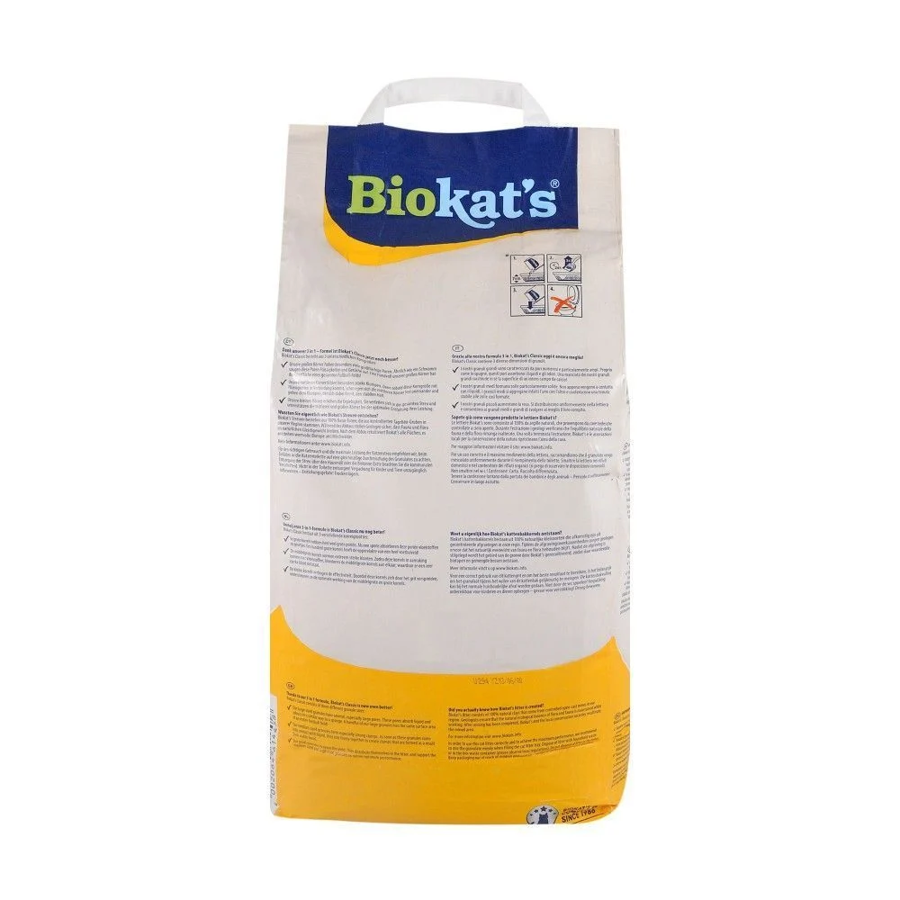 Biokat's Classic 3in1 бентонітовий наповнювач 10 л - без аромату Biokat's Classic 3in1 бентонітовий наповнювач 10 л - без аромату