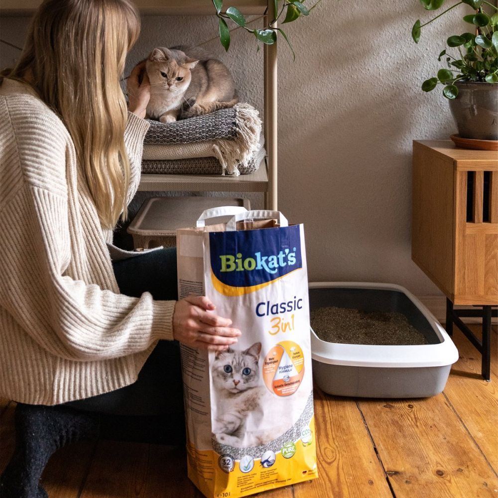 Biokat' Classic 3in1 бентонітовий наповнювач без аромату