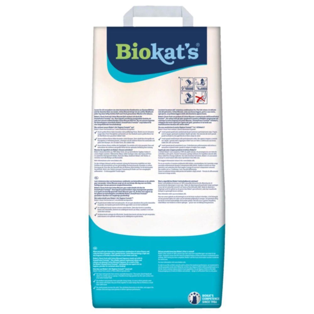 Biokat's Classic Fresh 3in1 Cotton Blossom бентонітовий наповнювач 8 кг - з ароматом