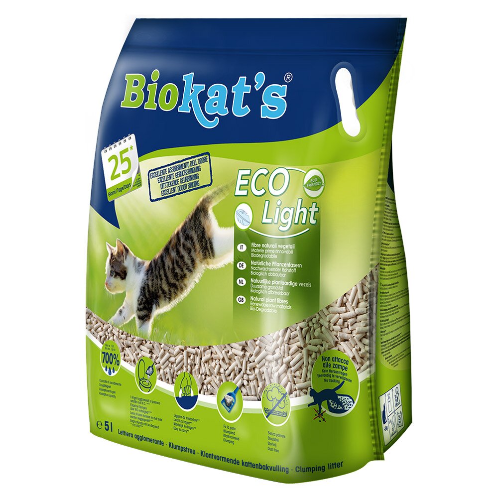 Соєвий наповнювач для котячого туалету Biokat's Eco Light 2 кг / 5 л