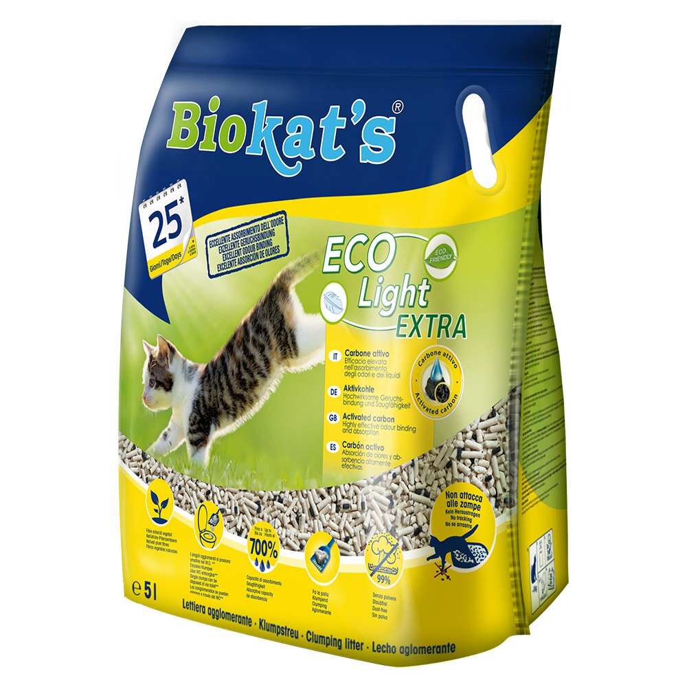 Соєвий наповнювач для котячого туалету Biokat's Eco Light Extra 2 кг / 5 л