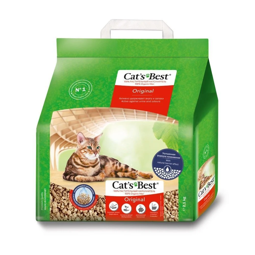 Cat's Best Original деревний наповнювач 2,1 кг Cat's Best Original деревний наповнювач 2,1 кг